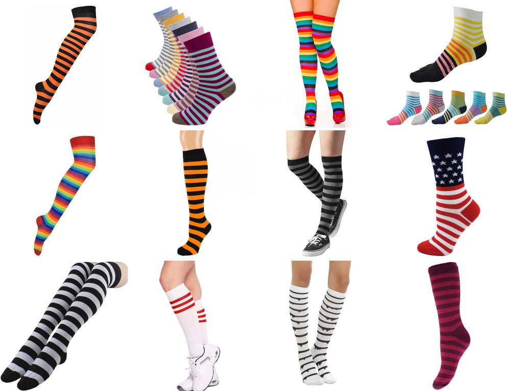 striped socks ladies